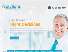 Tablet Screenshot of isolutions.com.ph